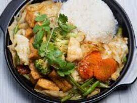 45. Com Dau Hu Xao / Sauteed Fried Tofu